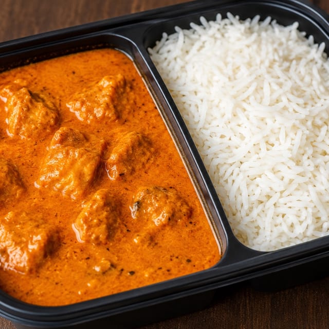 Butter Chicken & Rice.