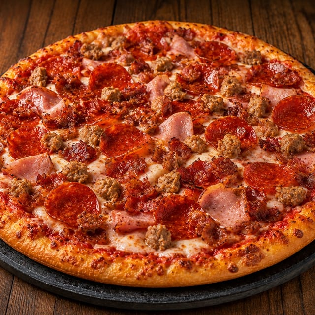 The Meat District Pizza.