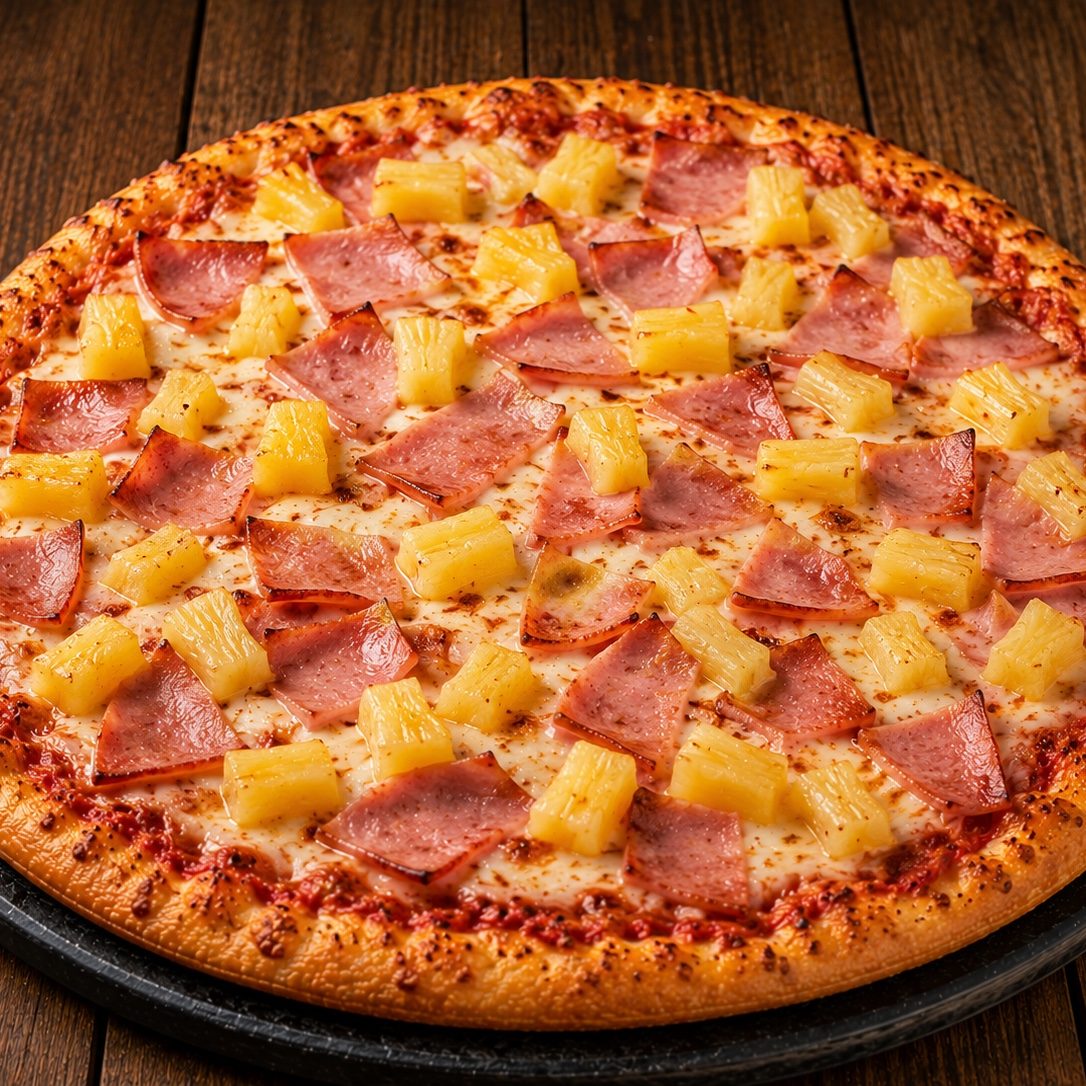 Aloha After Dark Pizza.
