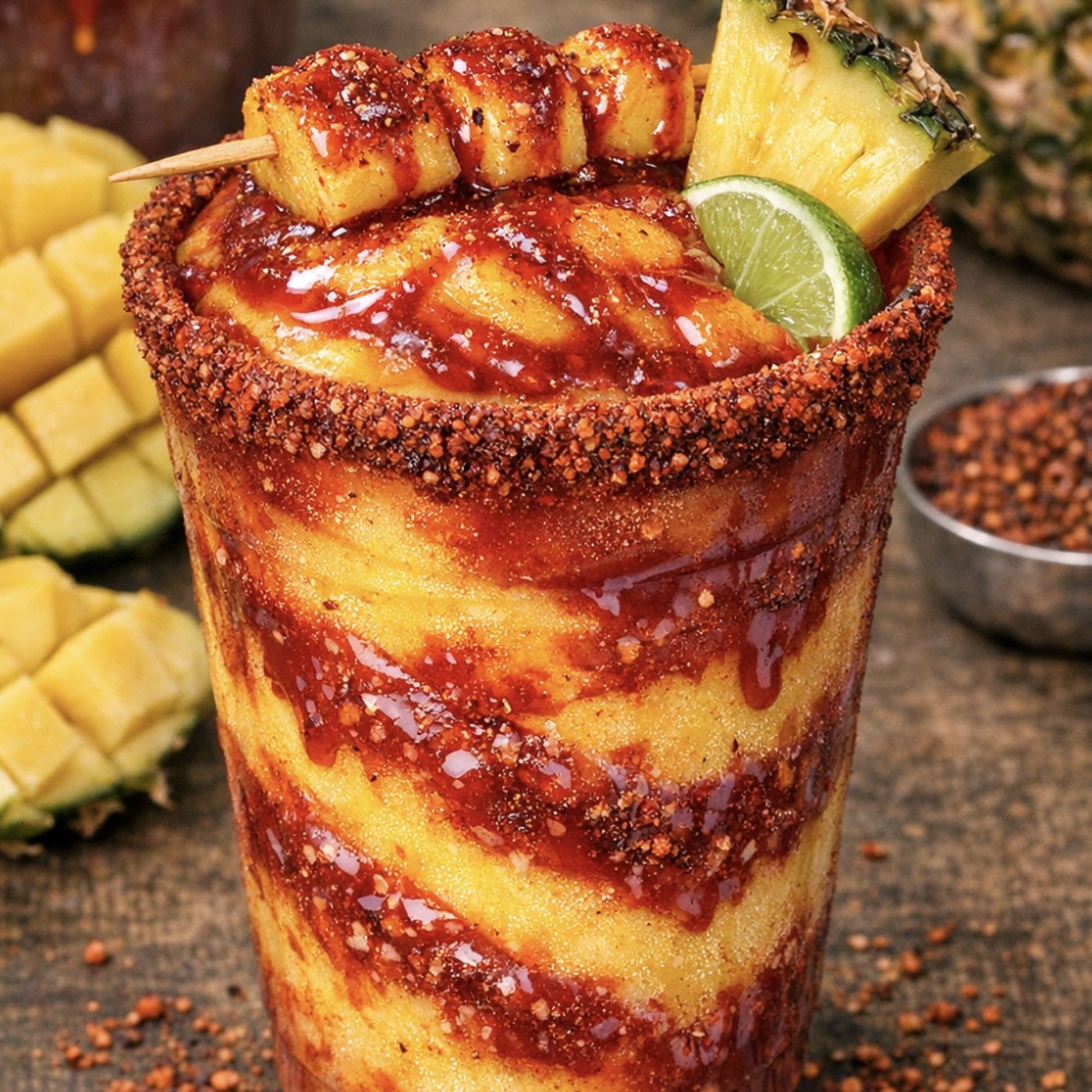 Pineapple Mango Loco Slushie.