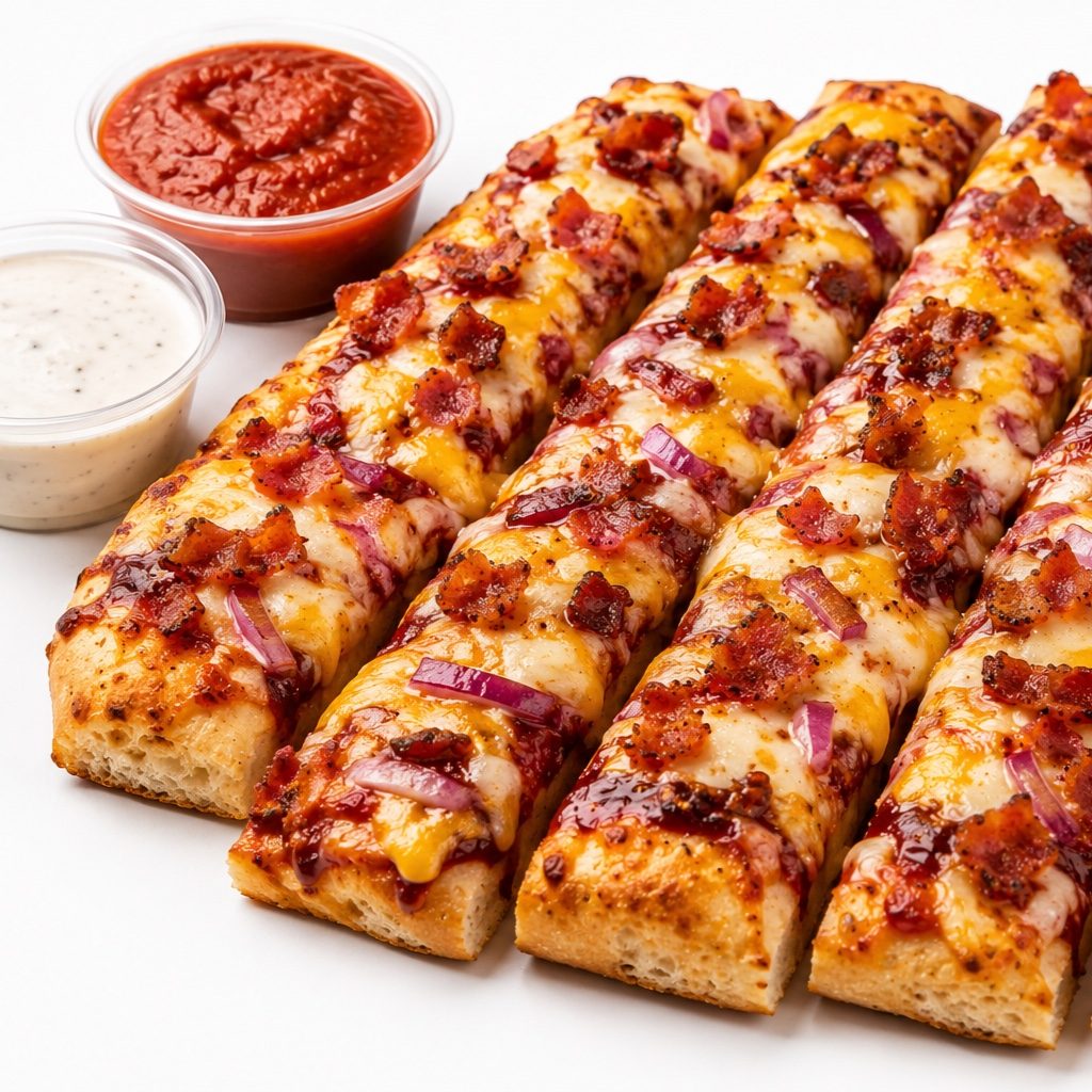BBQ Bacon Cheddar Sticks.