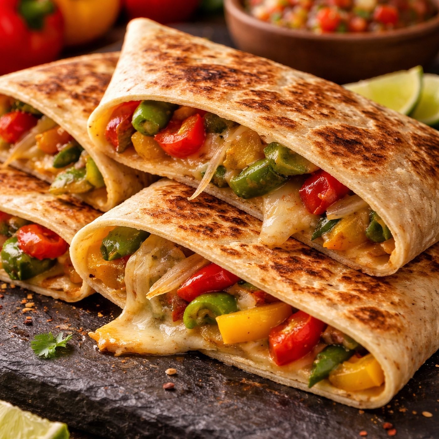Roasted Veggie Quesadilla.